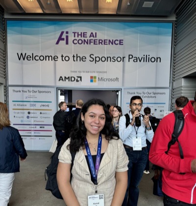 At The AI Conference sponsor pavilion