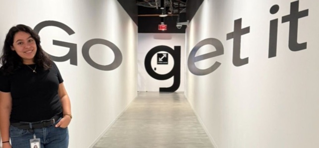 In the “Go get it” hallway